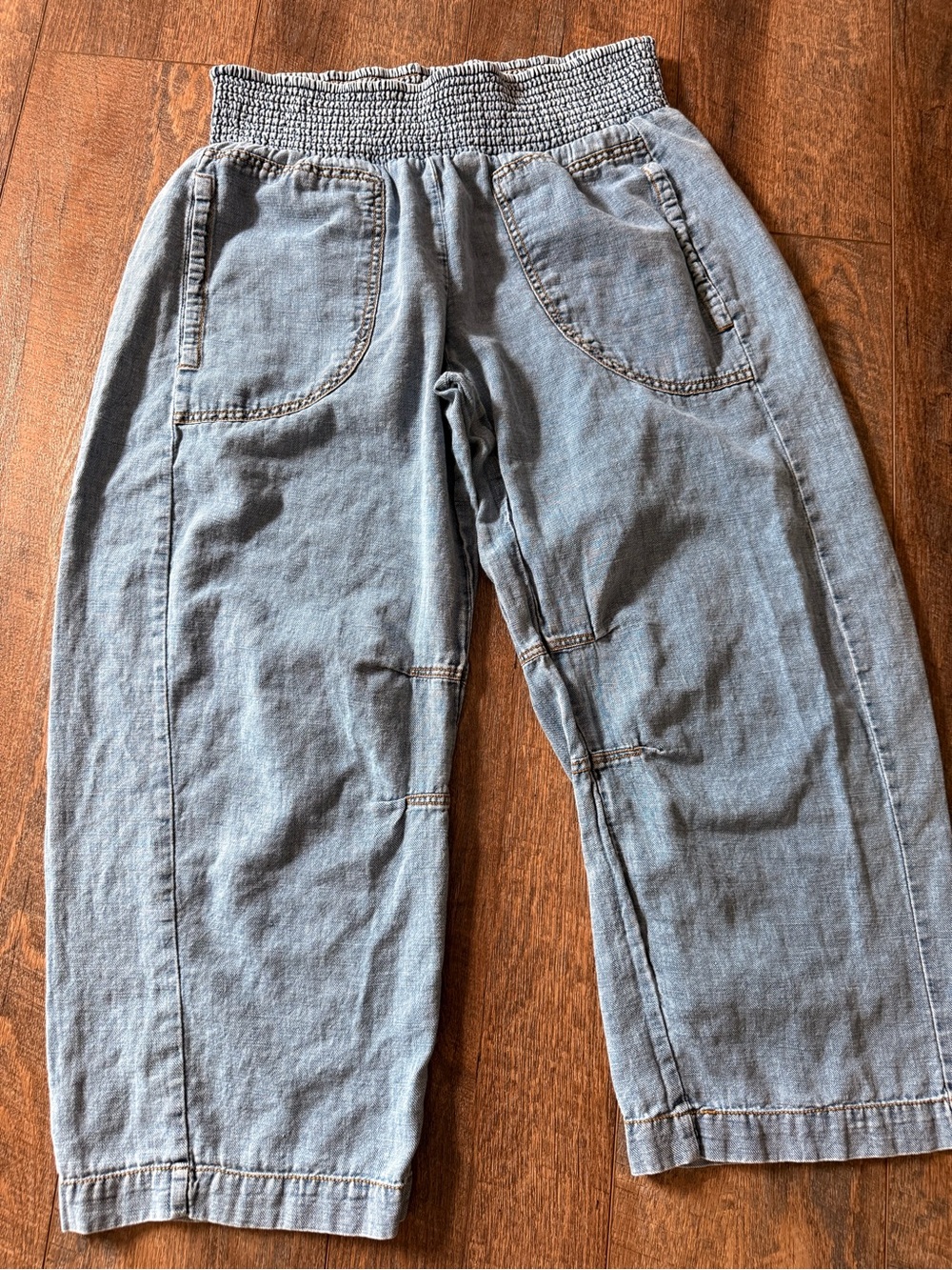 Pilcro Light Blue Cropped Denim Ankle Jeans